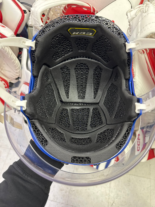 Used CCM Tacks X Senior Medium Pro Stock Player Helmet #8