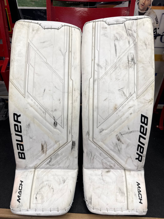 Used Bauer Supreme Mach Goalie Pads Senior Small 33+”