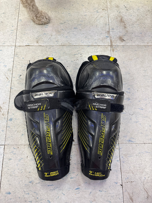 Used Bauer Supreme 1s 9” Shin Guards