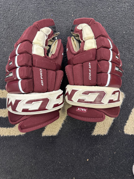 Used CCM 4R Pro 14” Gloves