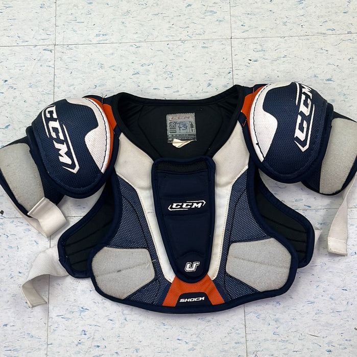 Used CCM Shock U Junior Medium Shoulder Pads