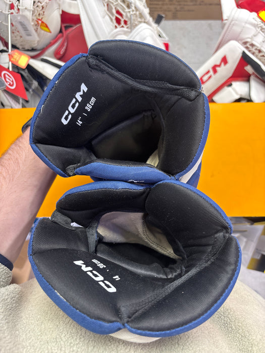 Used CCM Leafs Pro Stock 14” Gloves