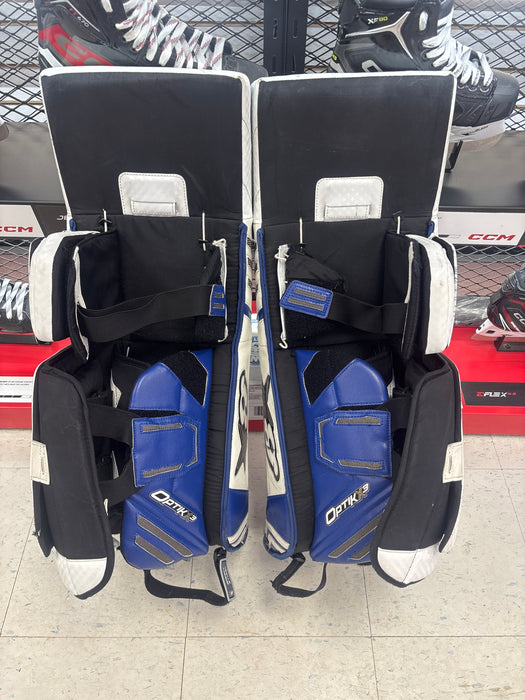 Used Brian’s Optik X3 Goal Leg Pads Senior Size 30+1”