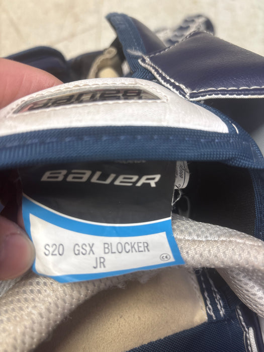 Used Bauer Vapor GSX Goalie Catcher And Blocker Size Junior