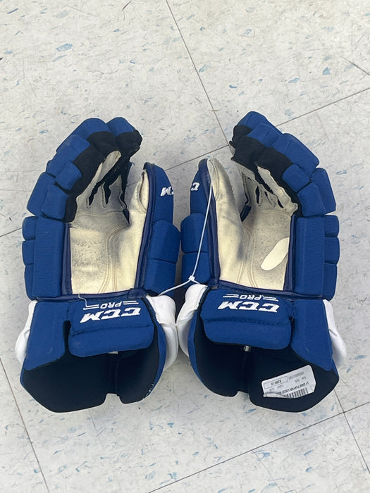 Used CCM NHL Pro Stock Maple Leafs - C.Timmins - 14" Gloves