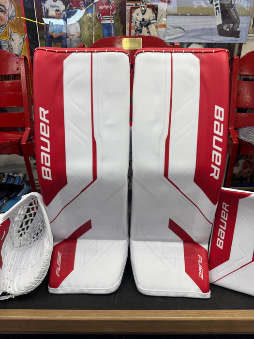Bauer Supreme FUSE Goalie Set Senior Medium - Leg Pads, Catcher, Blocker