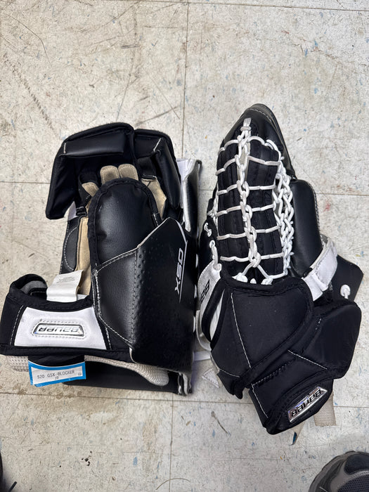 Used Bauer GSX Goal Catcher and Blocker Set Junior