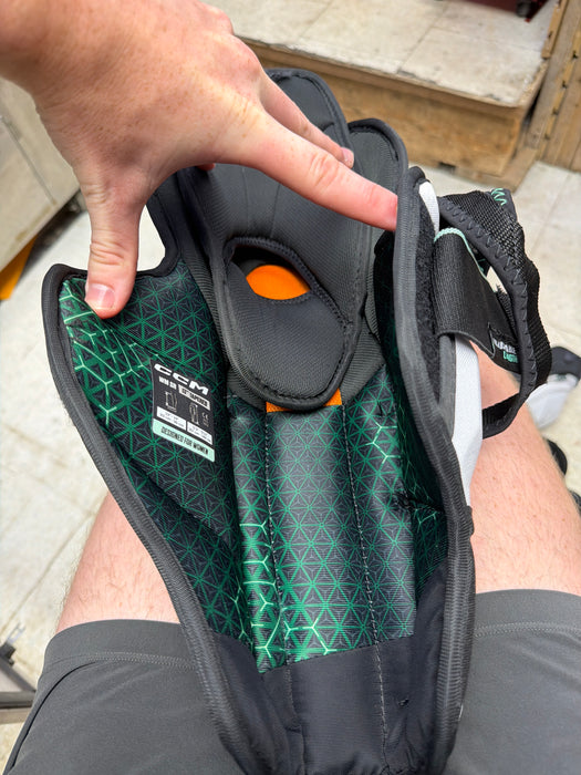 Used CCM JetSpeed FTW 13” Shin Pads