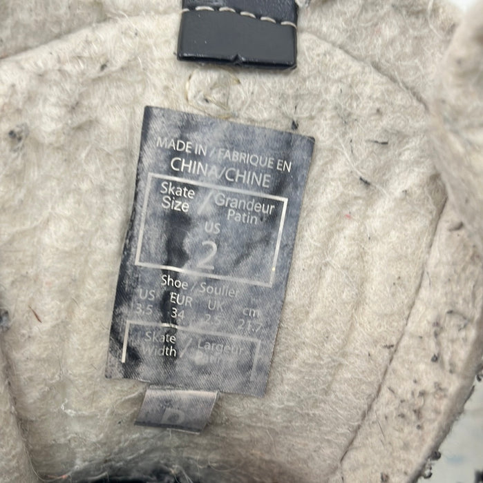 Used Reebok 12K Size 2 Goal Skates