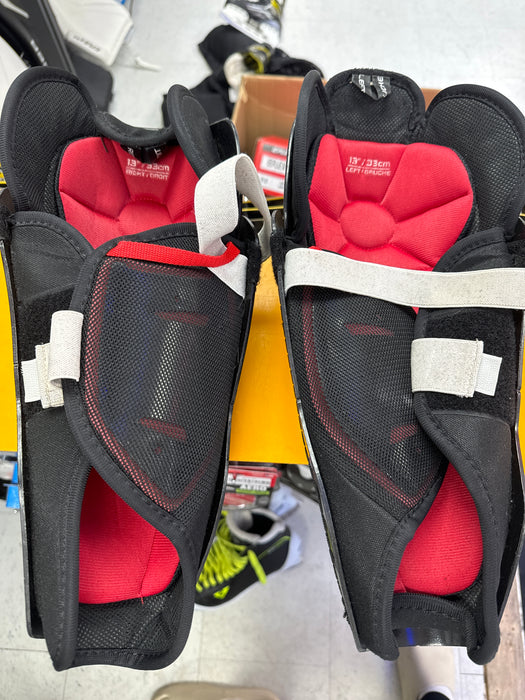 Used Bauer NSX 13” Shin Guards