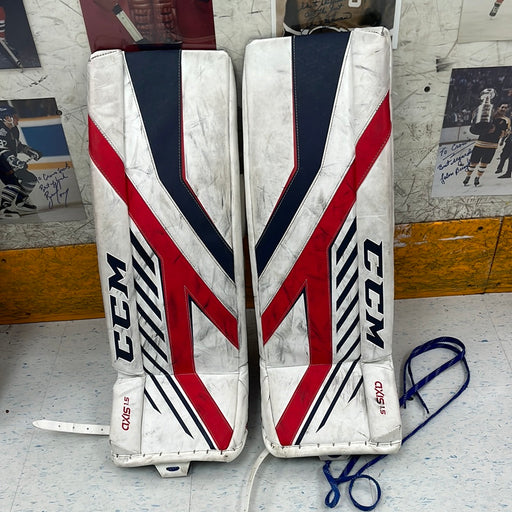 Used CCM Axis 1.5 Junior Goal Pads 28”+1