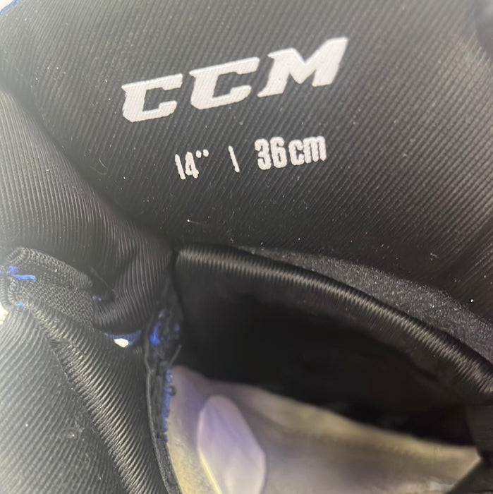 Used CCM Pro Stock Gloves 14" - R. Tverberg