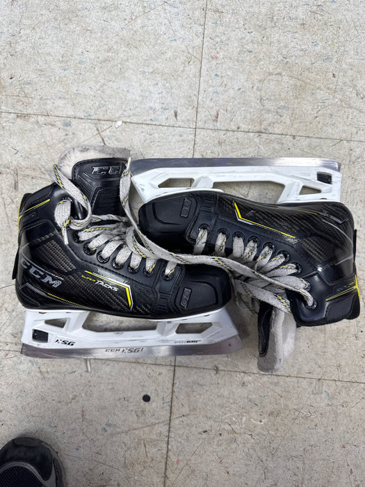 Used CCM Super Tacks 9370 Goal Skates Size 3.0