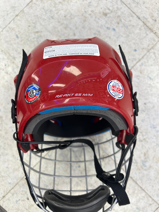 Used Bauer Re-Akt 55 Helmet Senior Medium