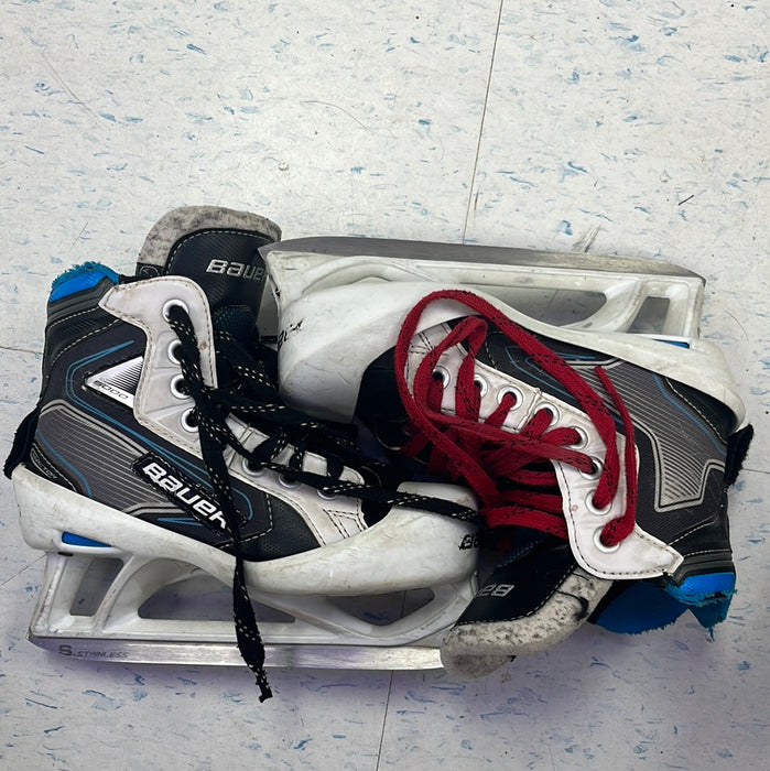 Used Bauer Reactor 5000 Youth Size 13.5 Goal Skates
