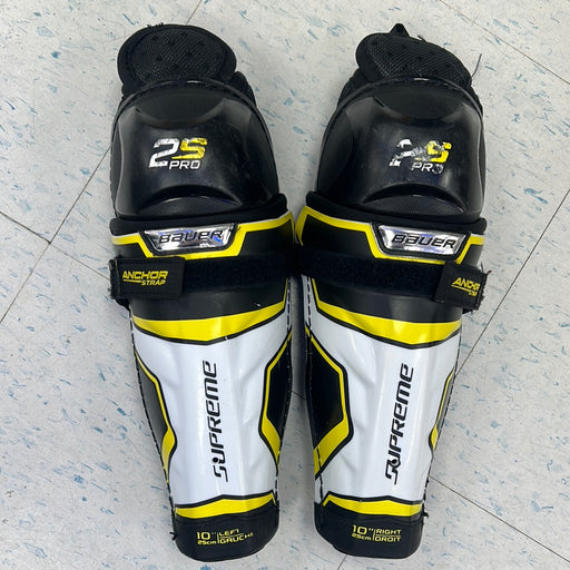 Used Bauer Supreme 2S Pro Shin Pads 10"