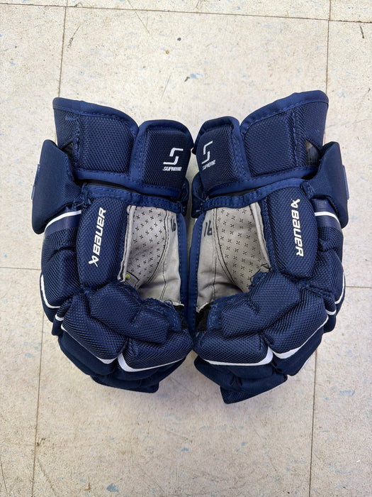 Used Bauer Supreme Mach 14” Gloves