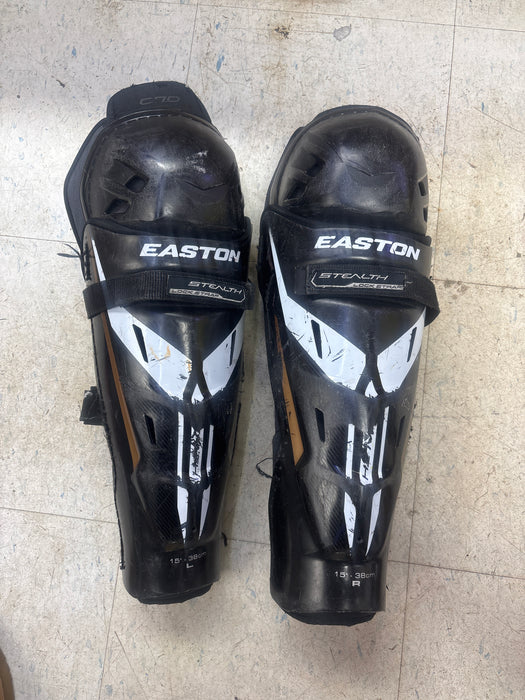 Used Easton Stealth Shin Guards Size 15”