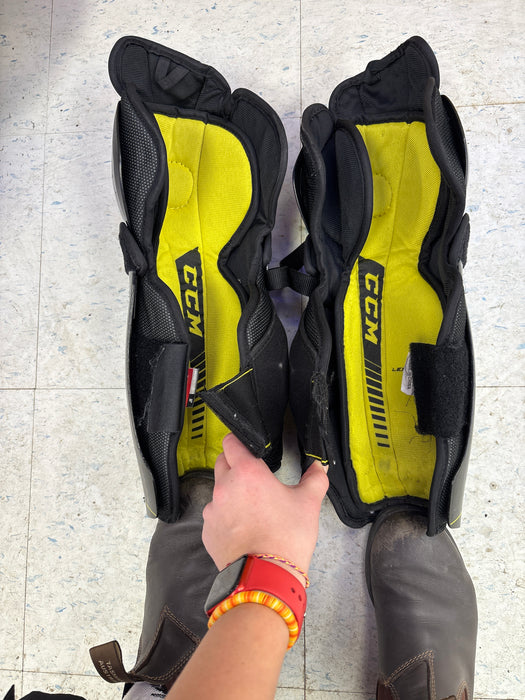 Used CCM Tacks 9040 13" Shin Pads
