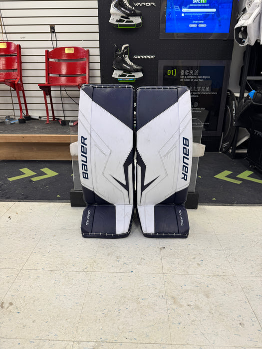 Used Bauer SV-Pro Custom Leg Pads Senior Small 33"