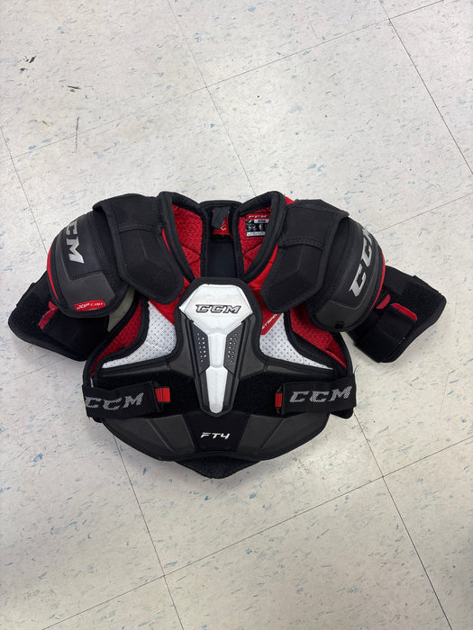 Used CCM JetSpeed FT4 Junior Medium Shoulder Pads