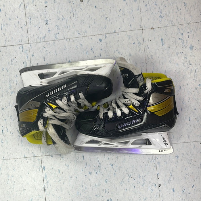Used Bauer Supreme 3S Size 3.5 Goal Skates