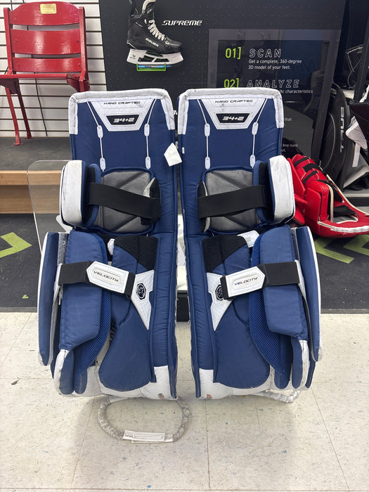Used Vaughn V10 Goal Leg Pads Senior Size 34+2