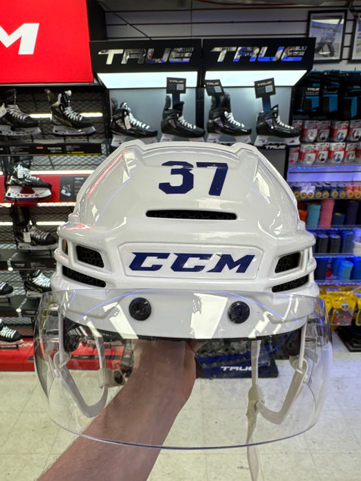 Used CCM Tacks X Senior Medium Pro Stock Helmet #37