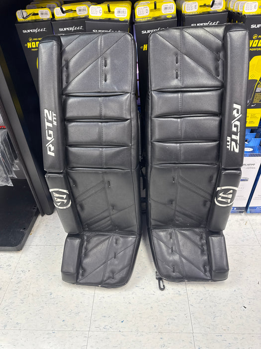 Used Warrior R\GT2 Intermediate 32+1” Goalie Leg Pads