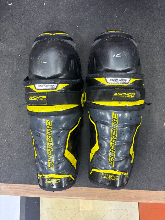 Used Bauer Supreme S29 Shin Guards Size 11”
