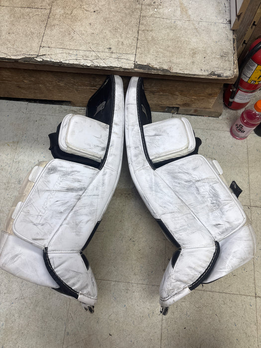 Used Bauer Supreme S27 Goal Leg Pads Size Junior Large