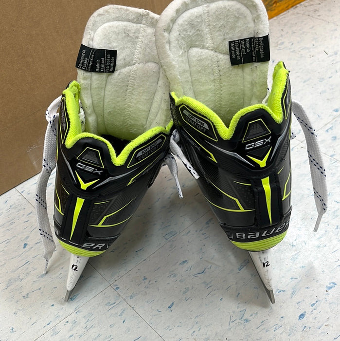 Used Bauer GSX Size 12 Youth Goal Skates