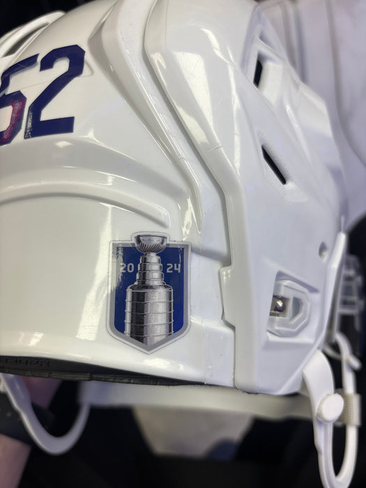 Used Bauer Re-Akt 150 Senior Large #52 Cade Webber Pro Stock Helmet