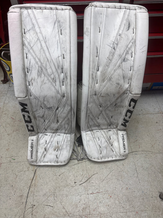Used CCM Premier II Goalie Pads Size 34+1