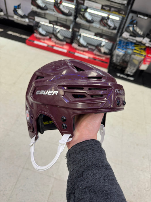 Used Bauer RE-AKT 150 Helmet Medium Maroon