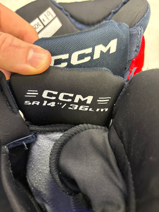 Used CCM HGJSCHL 14” Oshawa Generals ‘MARRELLI’ Pro Stock Gloves