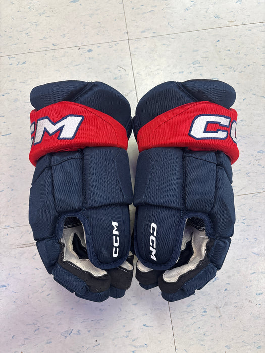Used CCM HGJSCHL 15” Oshawa Generals ‘TORRANCE’ Pro Stock Gloves