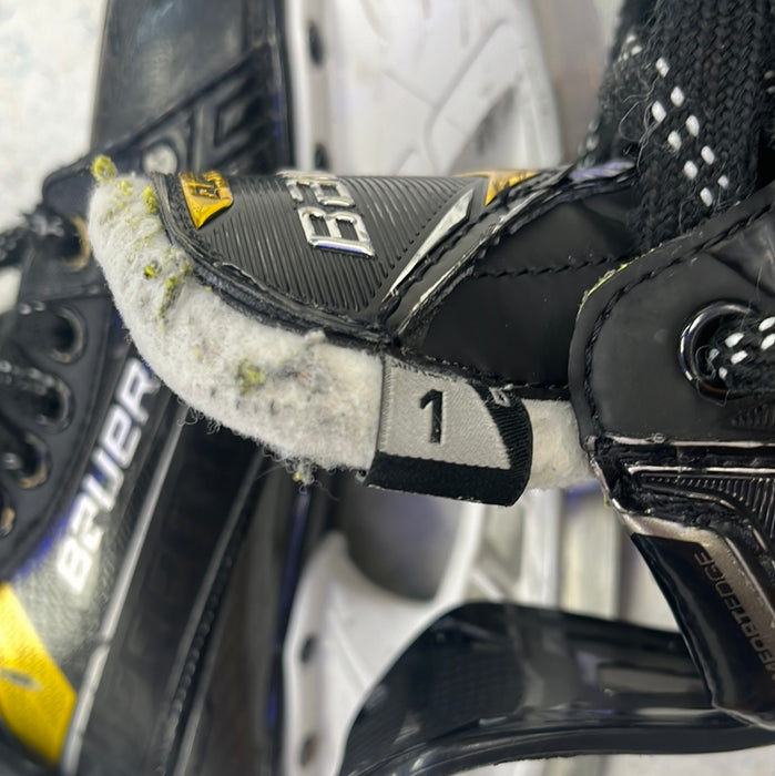 Used Bauer Supreme 3S Pro Size 1 Player Skates