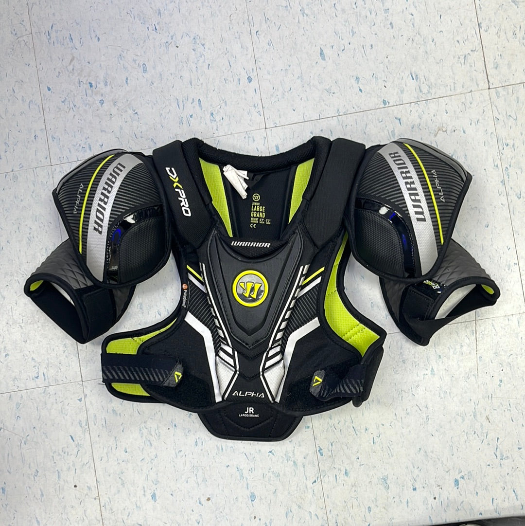 Used Warrior Alpha DX Pro Junior Large Shoulder Pads | Crow's Sports ...