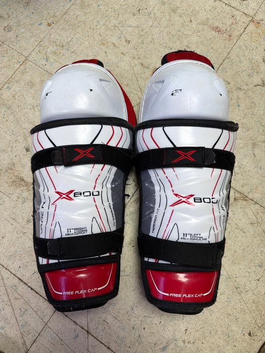 Used Bauer Vapor x800 Junior 11” Shin Guard