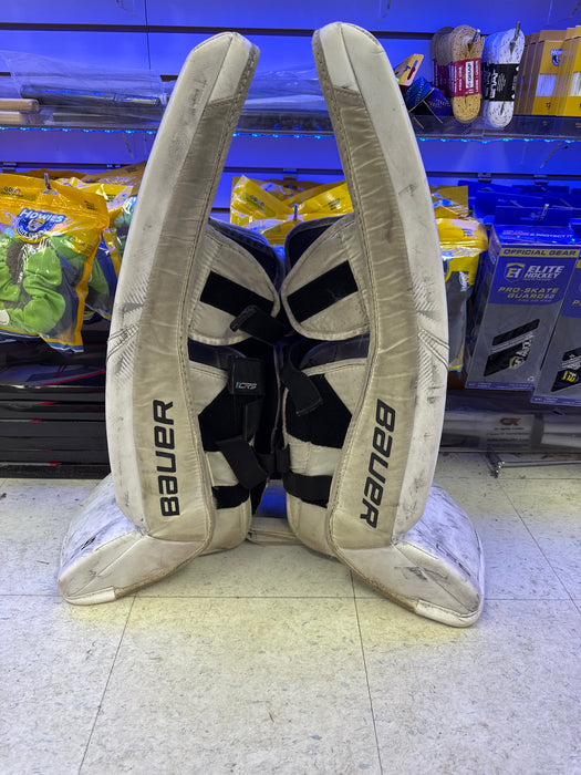 Used Bauer Supreme S27 Junior Medium Goalie Leg Pads