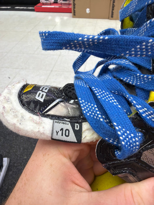 Used Bauer Supreme 3s Youth 10.0D Skates