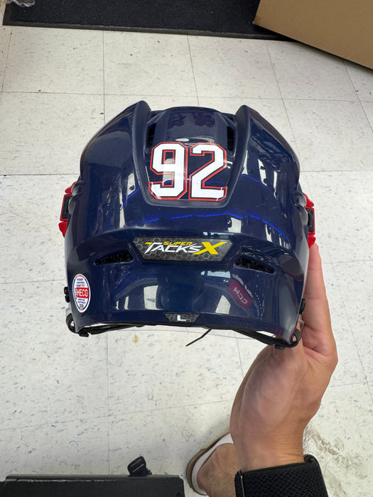 Used Pro Stock CCM SUPERTACKS X Helmet #92