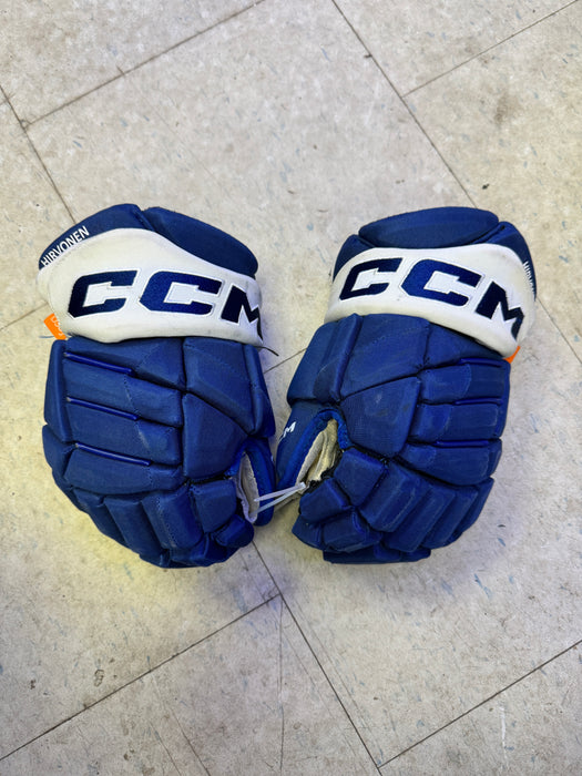 Used CCM NHL Leafs Hirvonen Pro Stock 13" Gloves