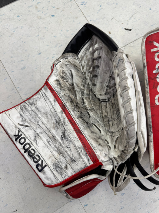 Used Reebok 18k Goalie Catcher Blocker Set