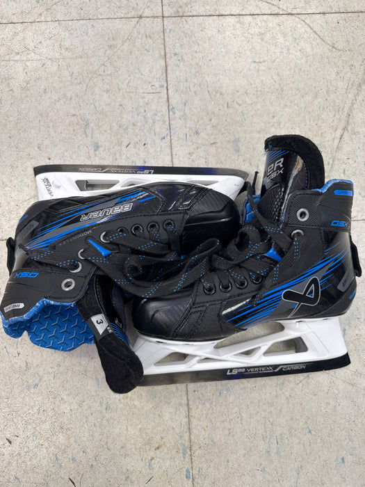 Used Bauer GSX Goalie Skates Size 3.0EE