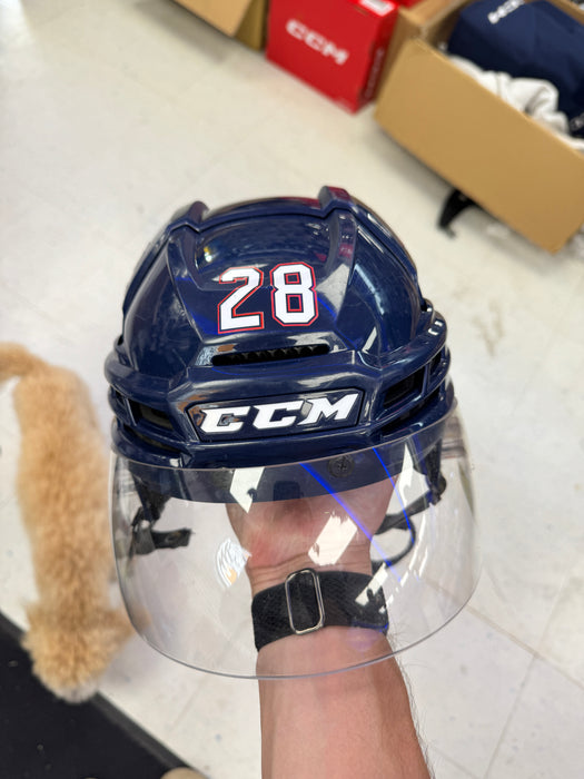 Used Pro Stock CCM SUPERTACKS X Helmet #28