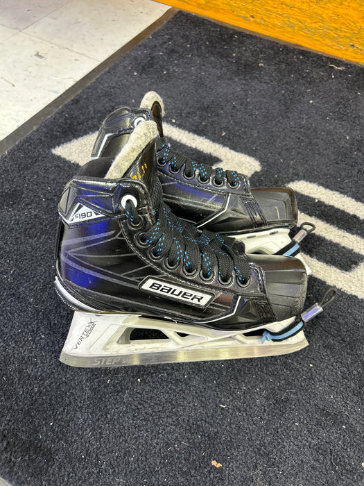Used Bauer Supreme S190 Goal Skates 2.5ee
