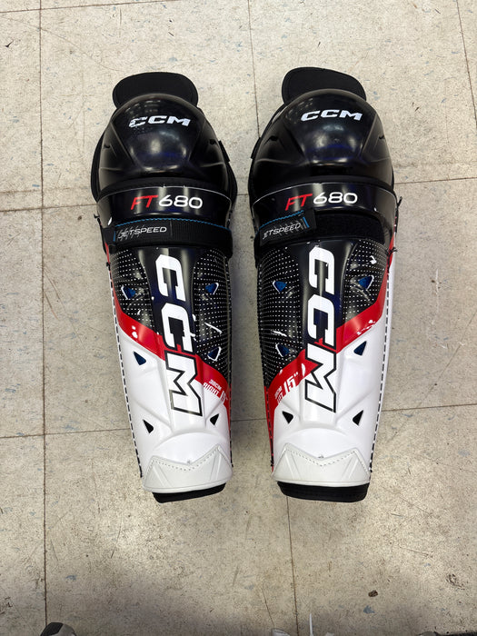 Used CCM JetSpeed Senior 15" Shin Guards