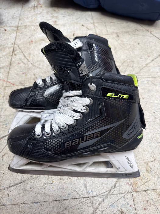 Used Bauer Elite Goalie Skates Size 6.5 Fit 2